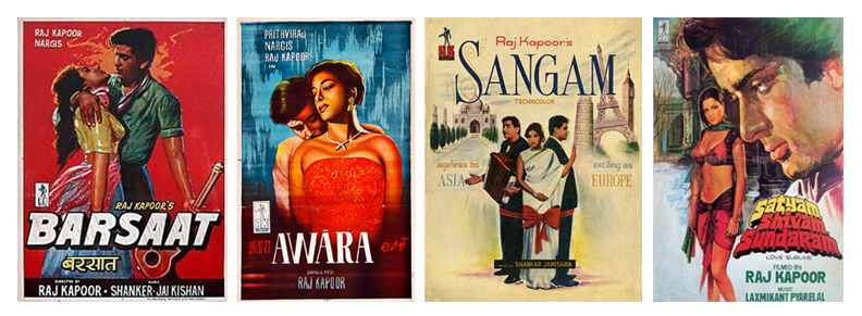Plakáty k filmům Raje Kapoora